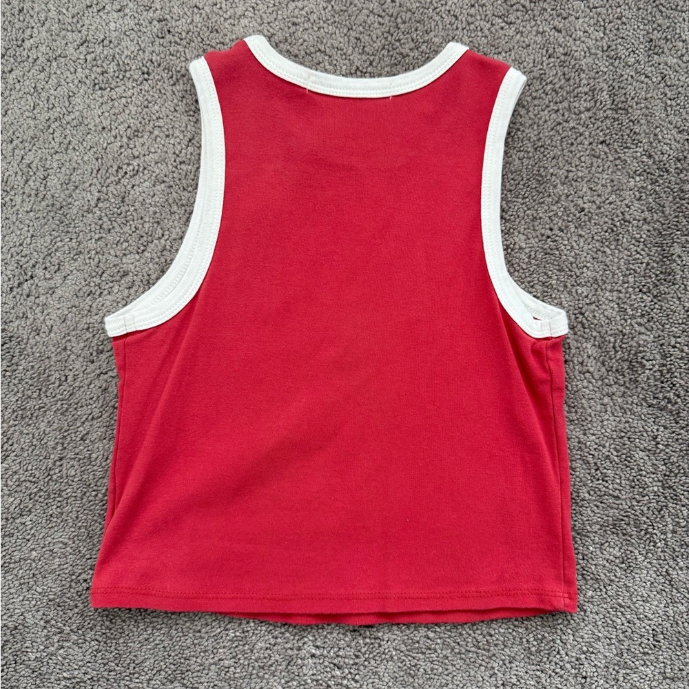 Altar'd State Red and White Americana Tank Top - Picture 2 of 3